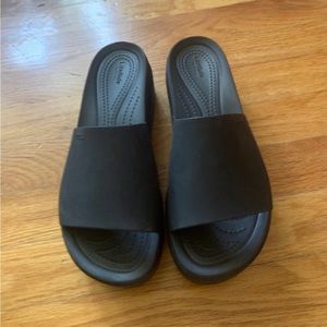 Crocs Brooklyn Slide Black Size 8